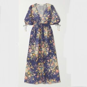 Zimmerman Floral print Linen midi dress.
